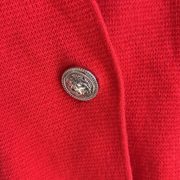 Rachel Zoe knit jacket / fire engine red - Picture 3 of 7